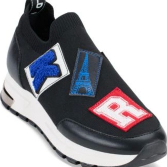 NWT Karl lagerfield Paris women meadow graphic slip on sneakers size 5.5 - Picture 9 of 14